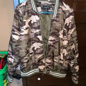 Camo bomber jacket